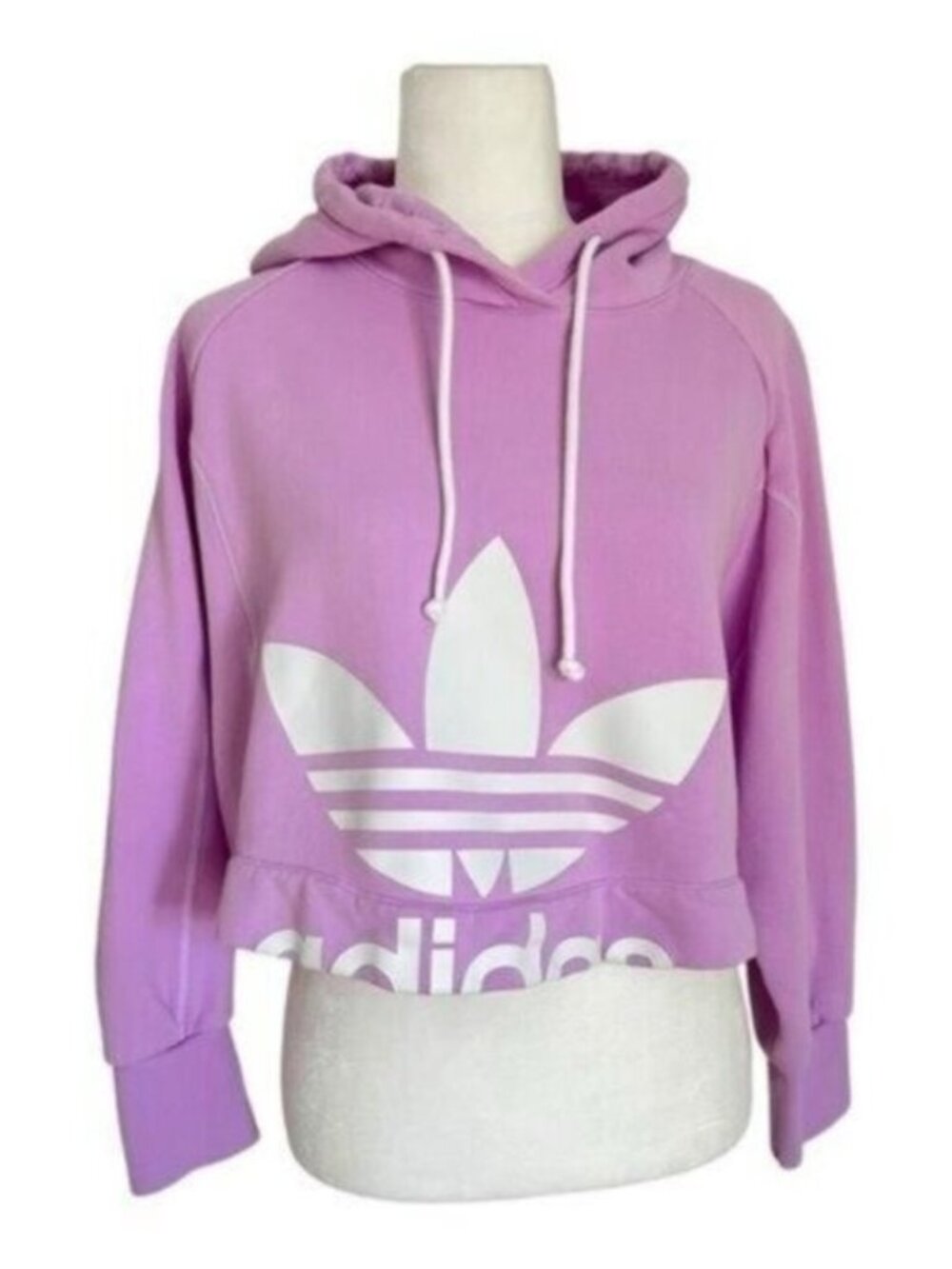 Adidas Originals Purple Cropped Hoodie